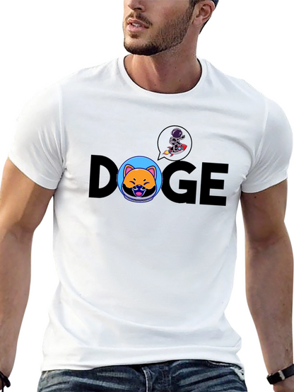 Doge to the Moon Black T-Shirt