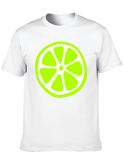 Lime Slice Graphic Black T-Shirt