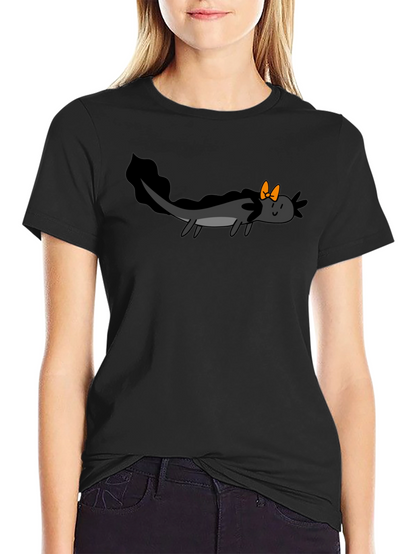 Axolotl Bow T-Shirt - Funny Amphibian Tee