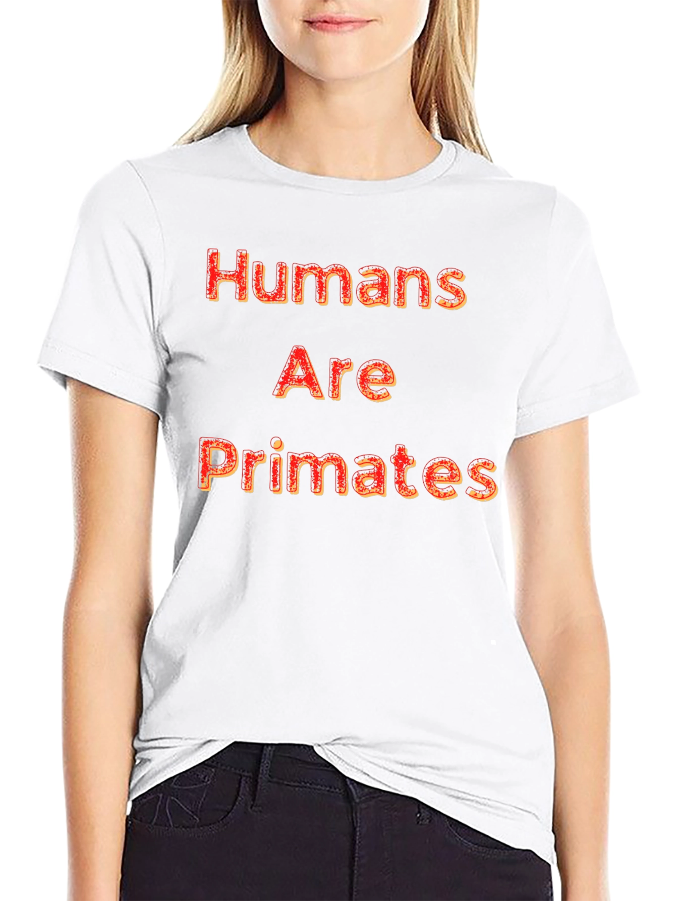 Humans Are Primates Graphic T-Shirt - Bold Design