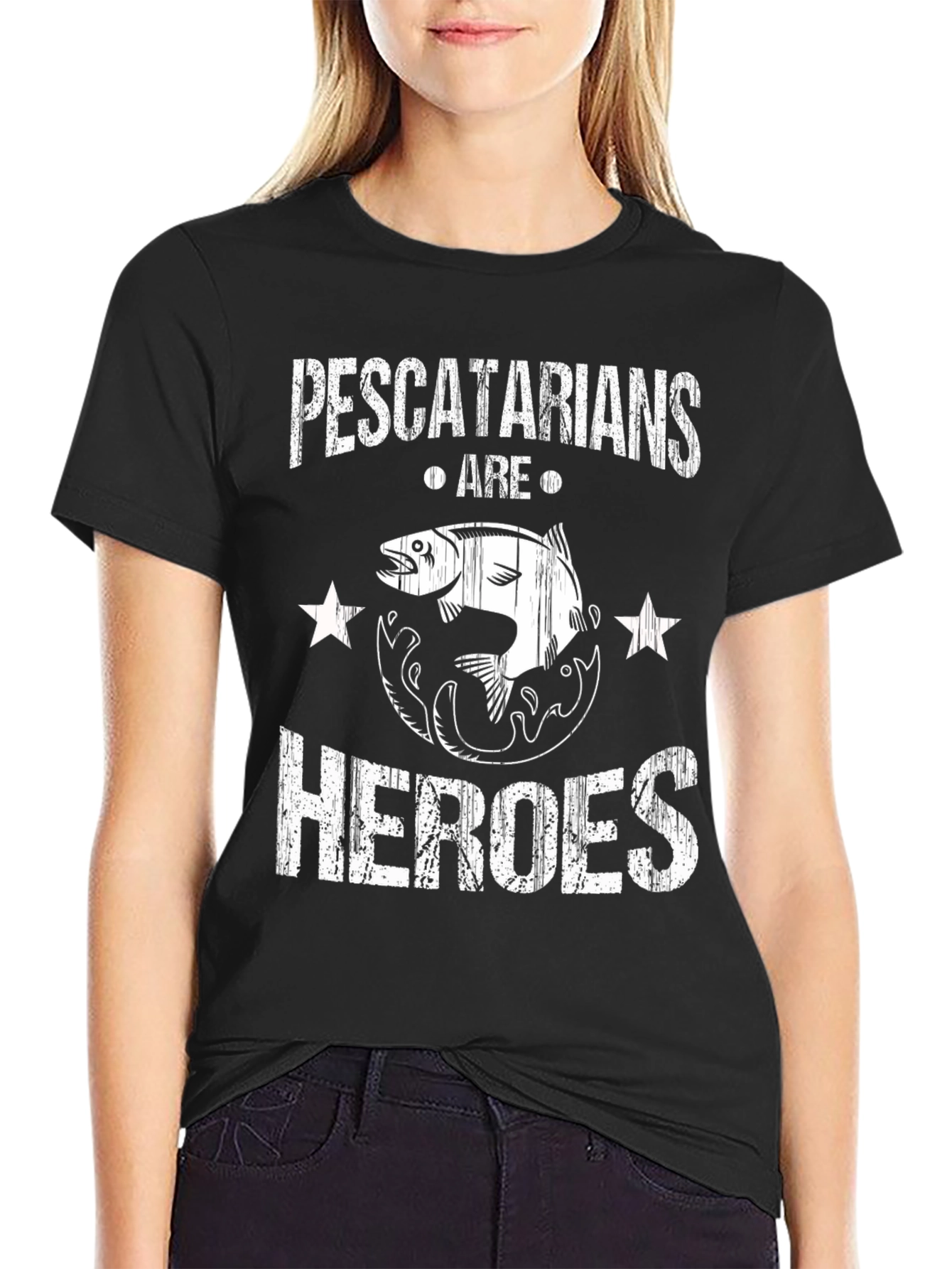 Pescetarian Hero Graphic Tee
