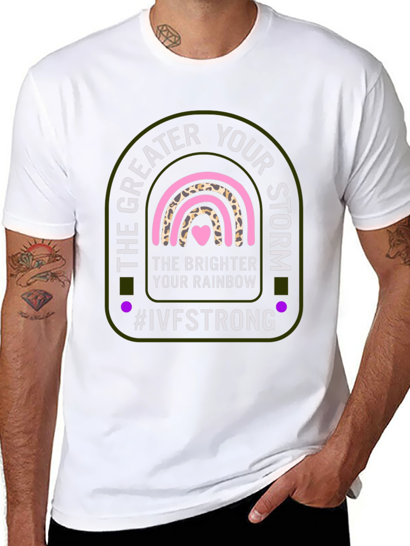 IVF Strong Rainbow Graphic Tee