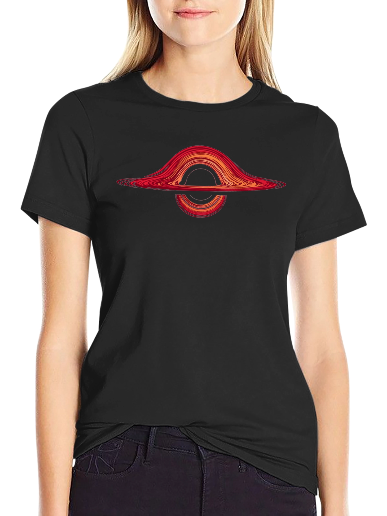 Black Hole Graphic T-Shirt - Science Fashion