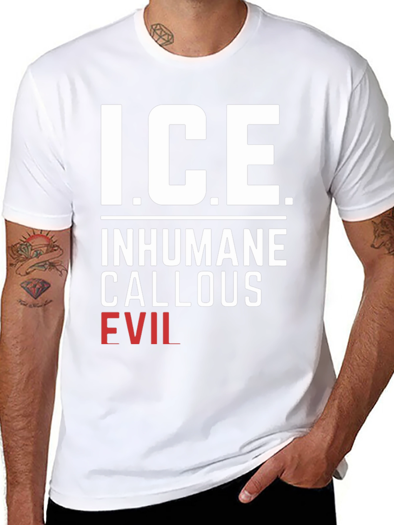 I.C.E. T-Shirt - Inhumane Callous Evil