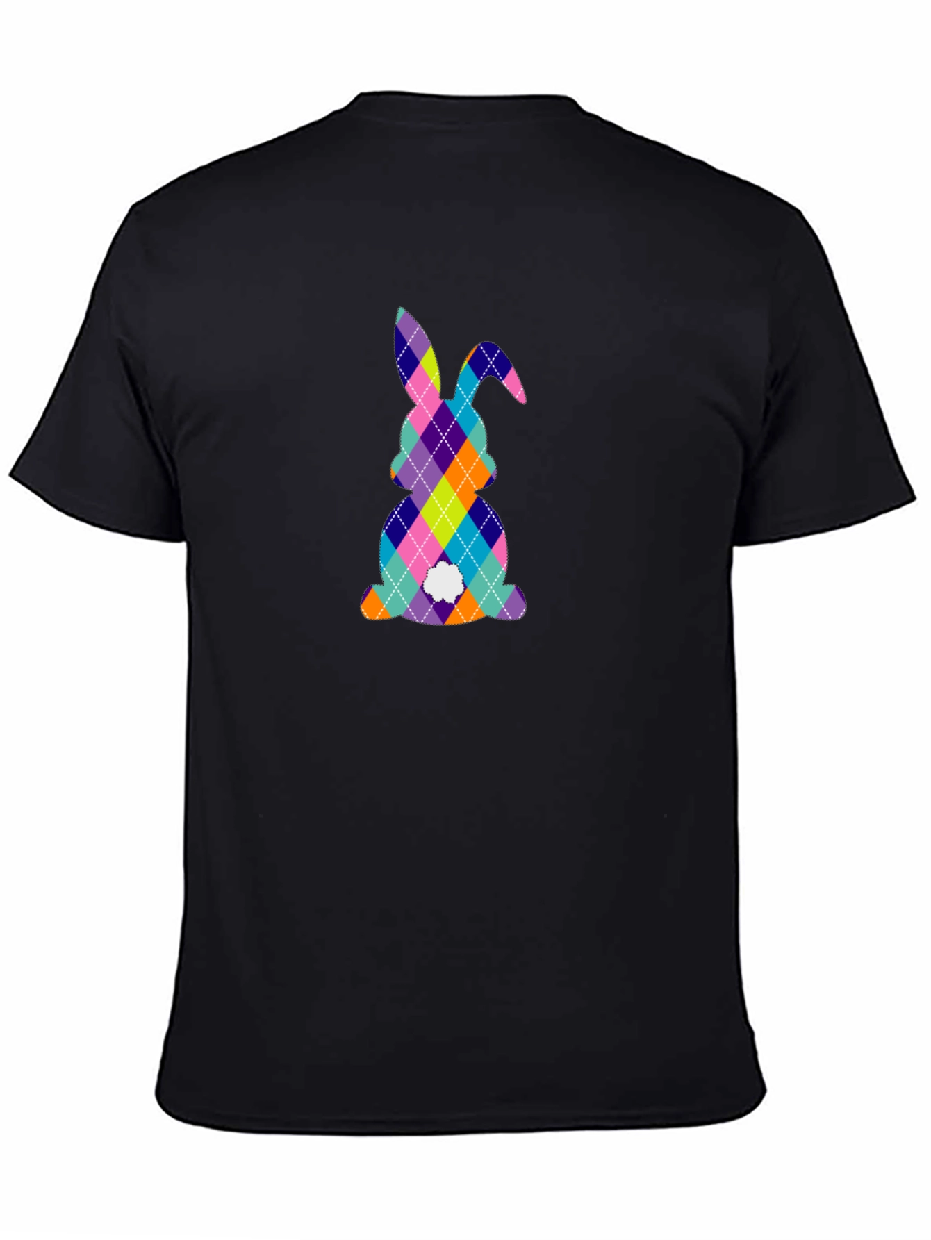 Easter Bunny Argyle Pattern T-Shirt