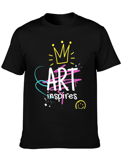Art Inspires Black Graphic Tee