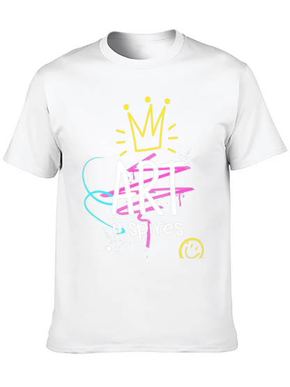 Art Inspires Black Graphic Tee