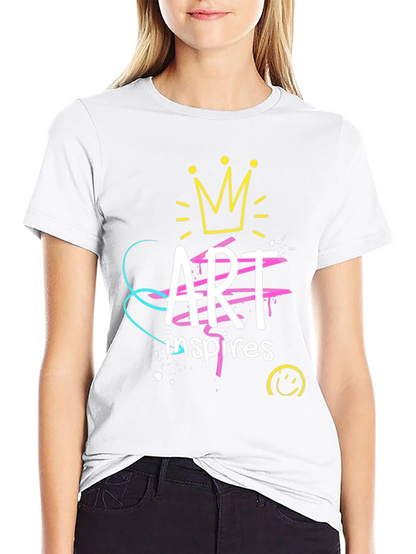 Art Inspires Black Graphic Tee