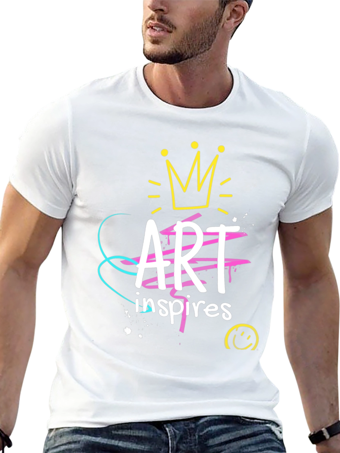 Art Inspires Black Graphic Tee