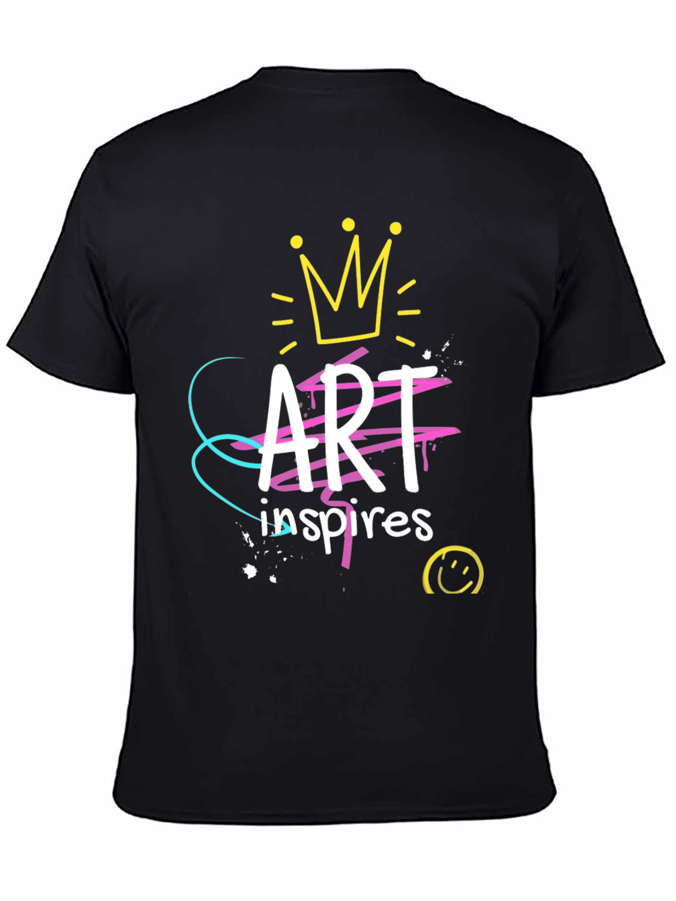 Art Inspires Black Graphic Tee