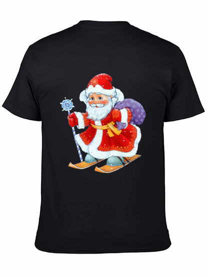 Festive Santa Skiing T-Shirt