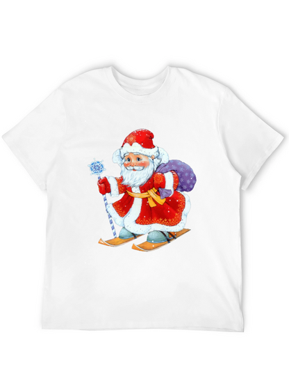 Festive Santa Skiing T-Shirt