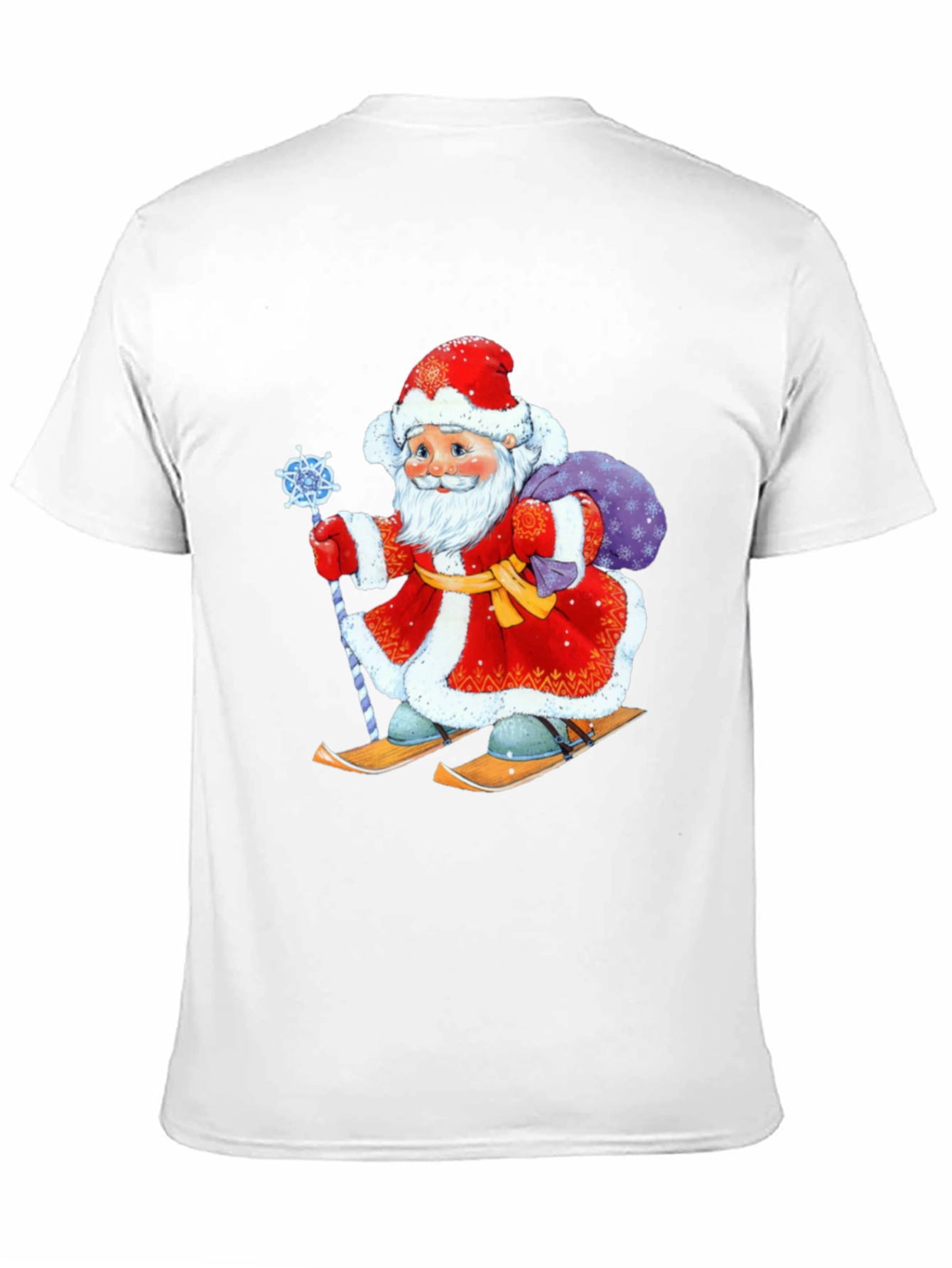 Festive Santa Skiing T-Shirt