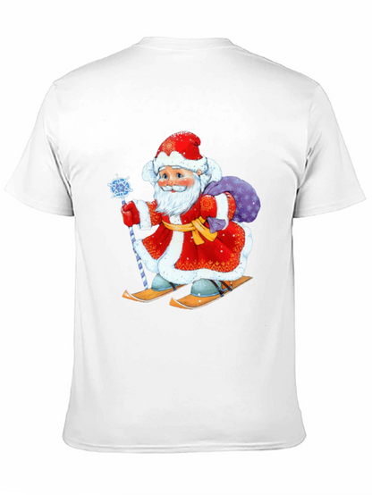 Festive Santa Skiing T-Shirt