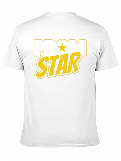 Prom Star Graphic Tee - Black Cotton T-Shirt