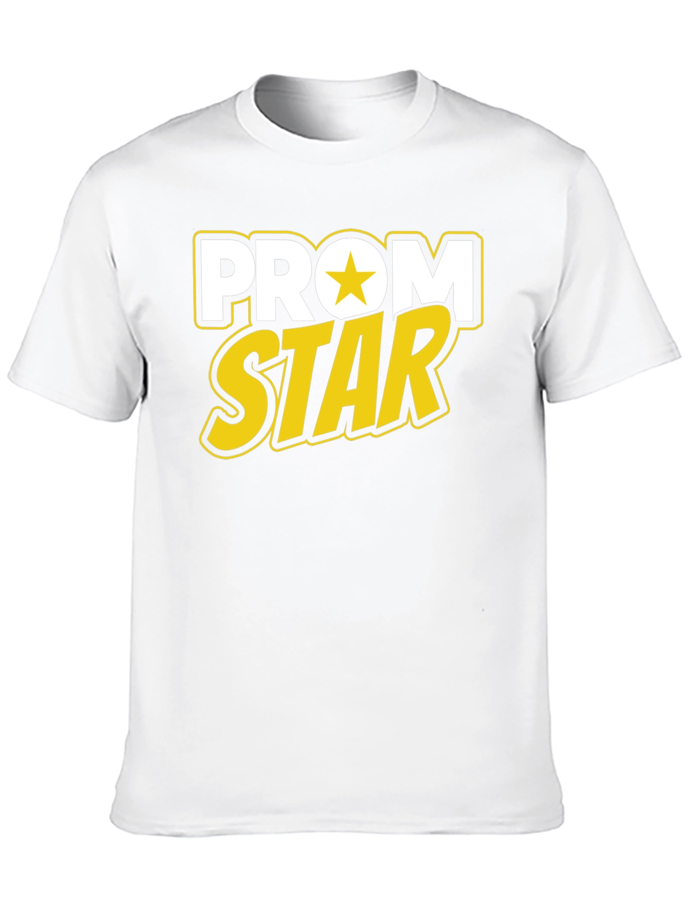 Prom Star Graphic Tee - Black Cotton T-Shirt