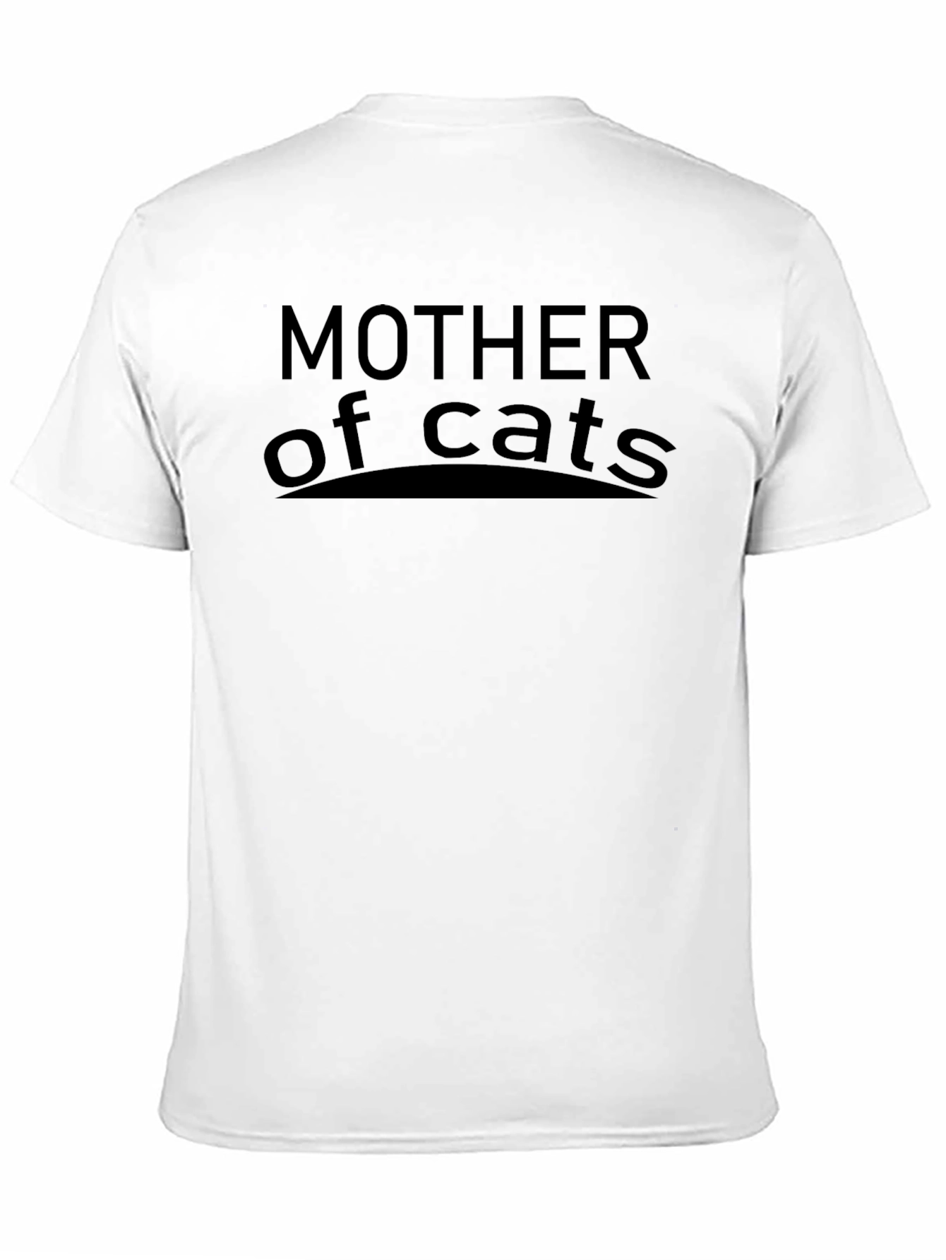 Mother of Cats Graphic T-Shirt - Black Casual Tee