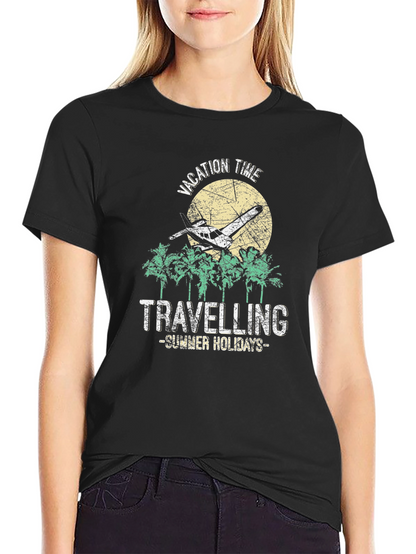Vacation Time Travel T-Shirt Summer Holidays