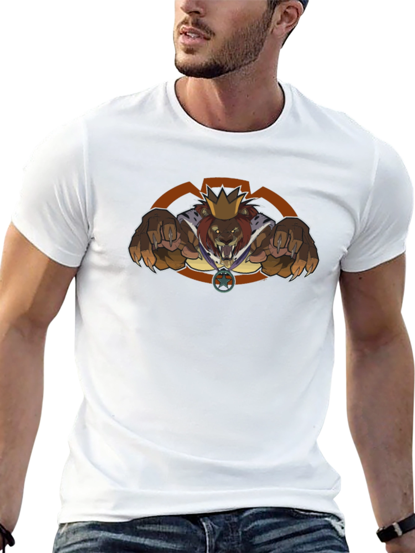 King Lion Graphic Tee - Fierce & Bold Design