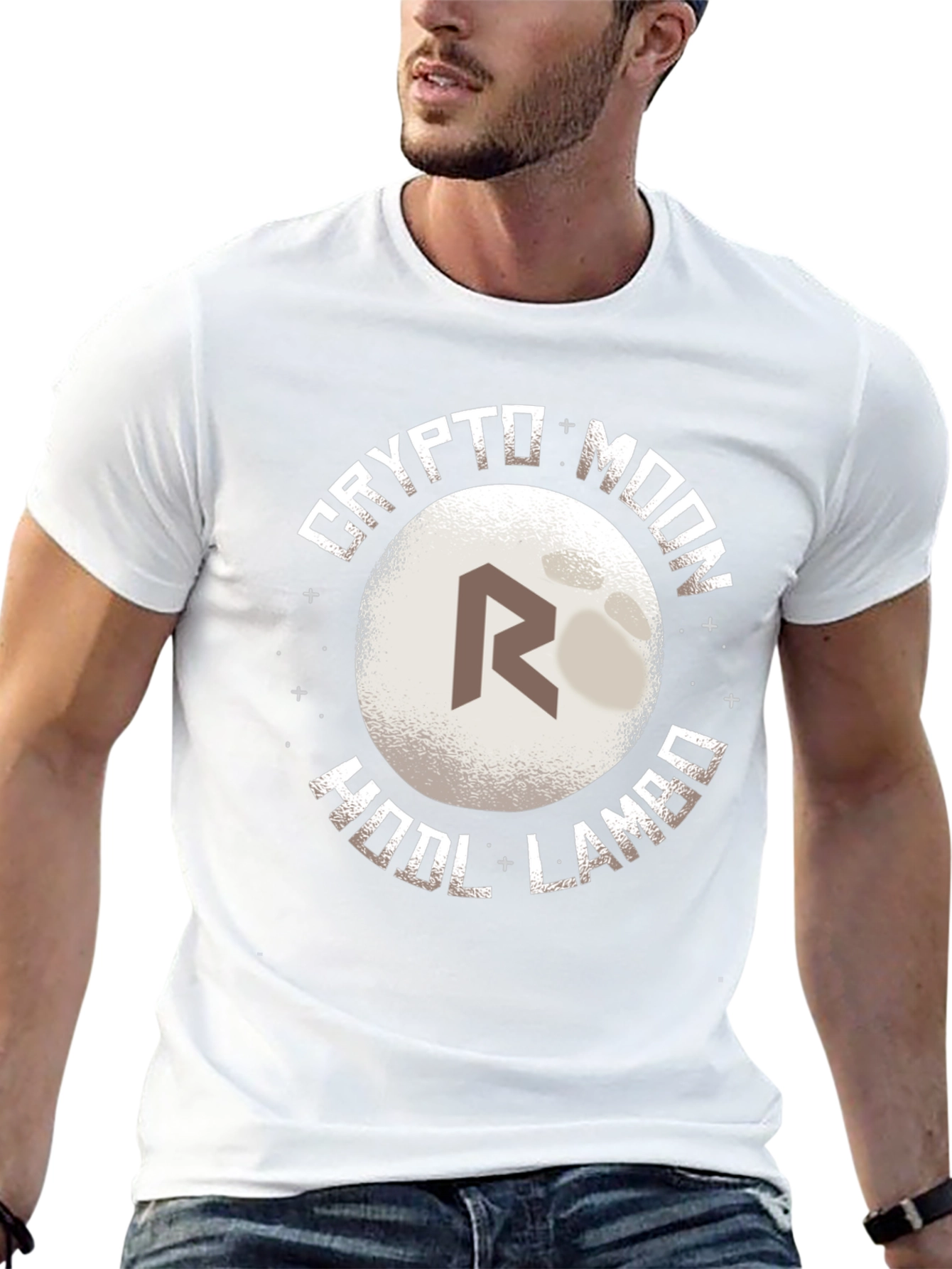 Crypto Moon HODL Lambo Graphic Tee