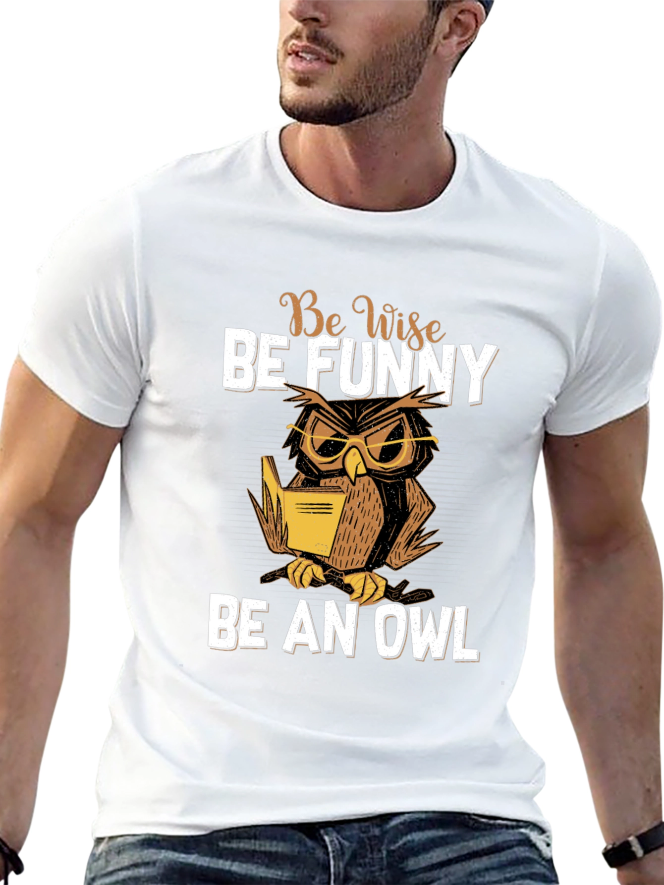 Be Wise Be Funny Owl T-Shirt
