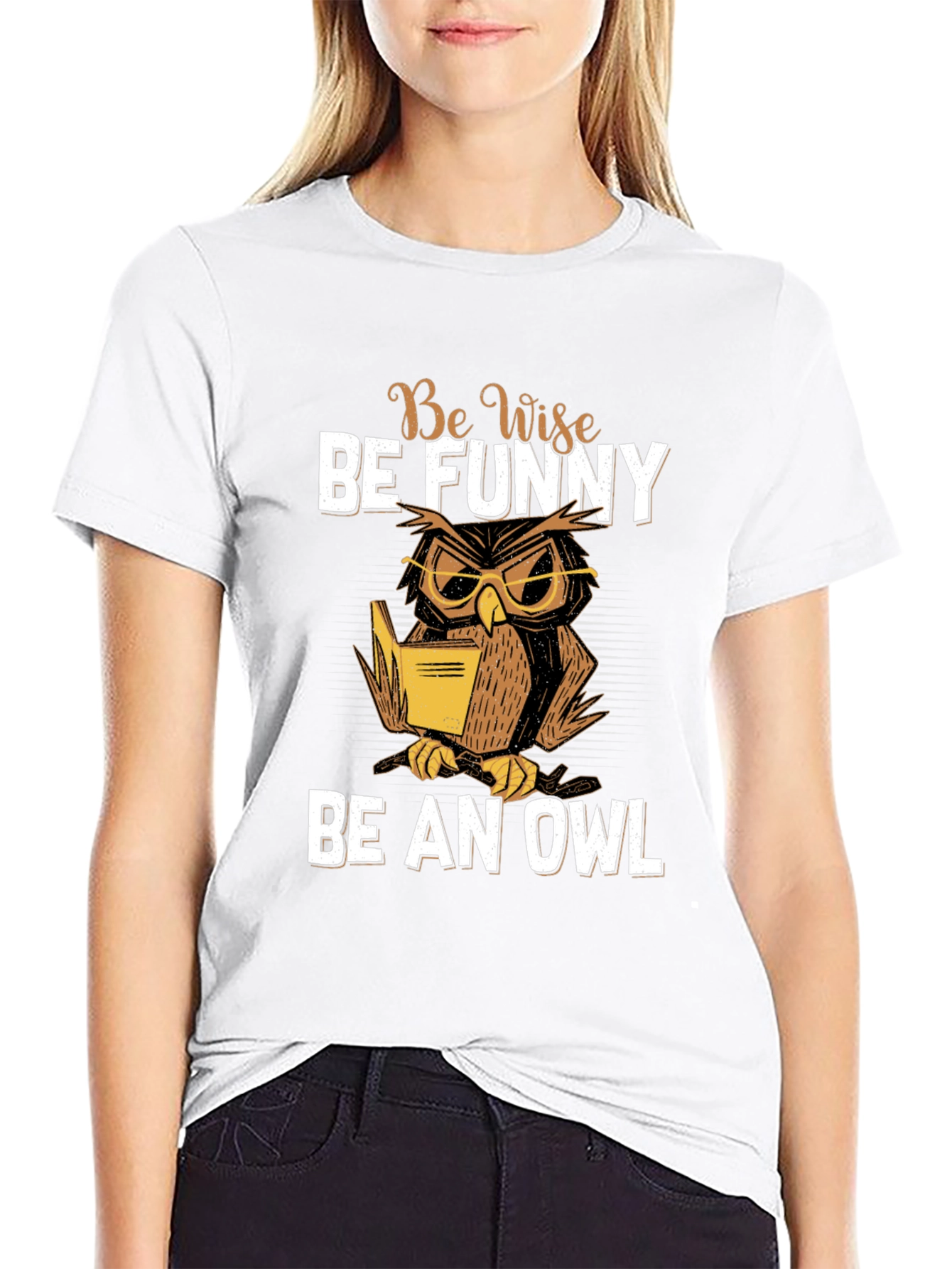 Be Wise Be Funny Owl T-Shirt