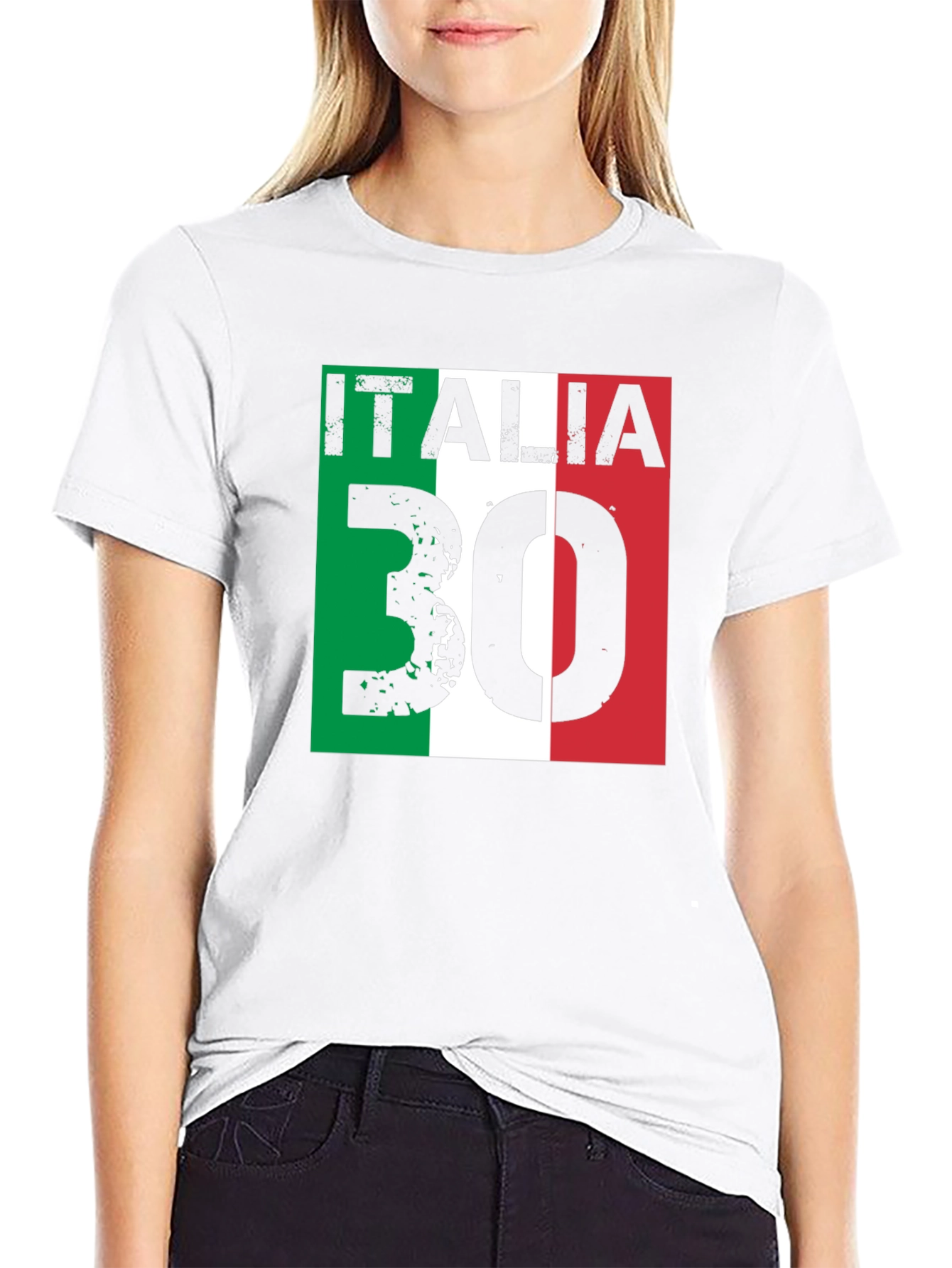 Italia 30 T-Shirt Italian Flag Graphic Tee