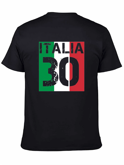 Italia 30 T-Shirt Italian Flag Graphic Tee