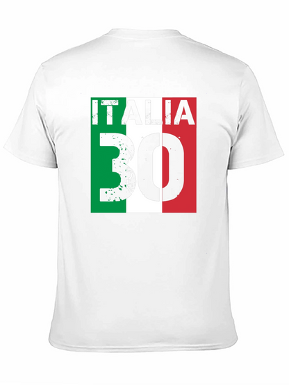 Italia 30 T-Shirt Italian Flag Graphic Tee