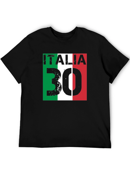 Italia 30 T-Shirt Italian Flag Graphic Tee