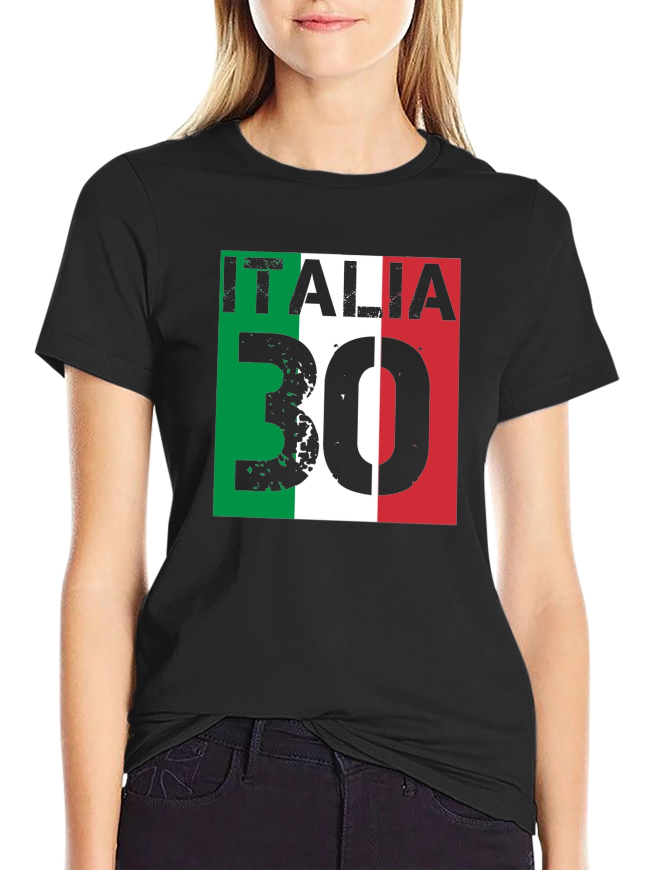 Italia 30 T-Shirt Italian Flag Graphic Tee