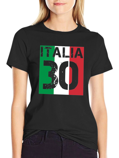 Italia 30 T-Shirt Italian Flag Graphic Tee