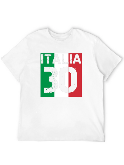 Italia 30 T-Shirt Italian Flag Graphic Tee