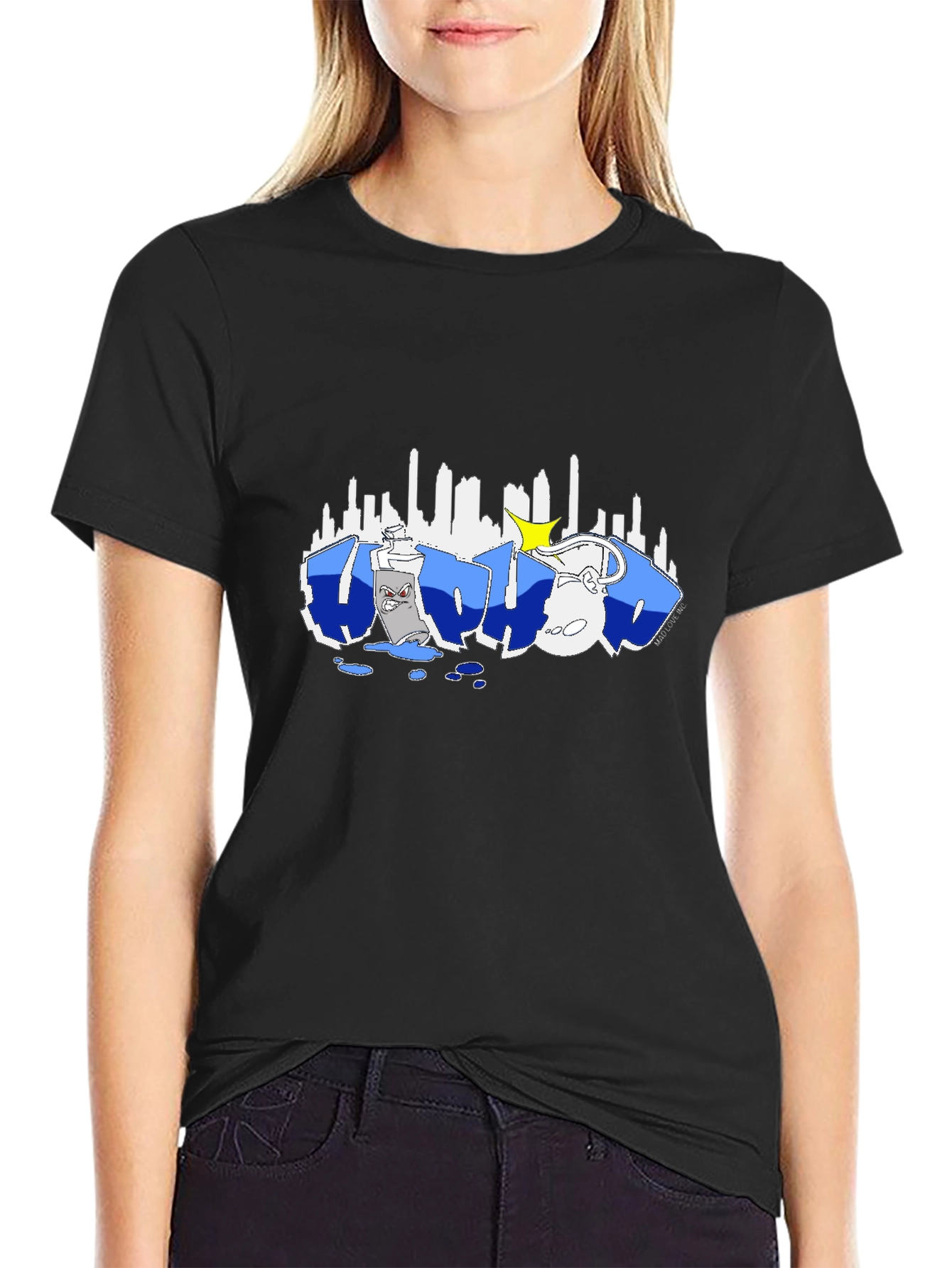 Graffiti Art Black T-Shirt