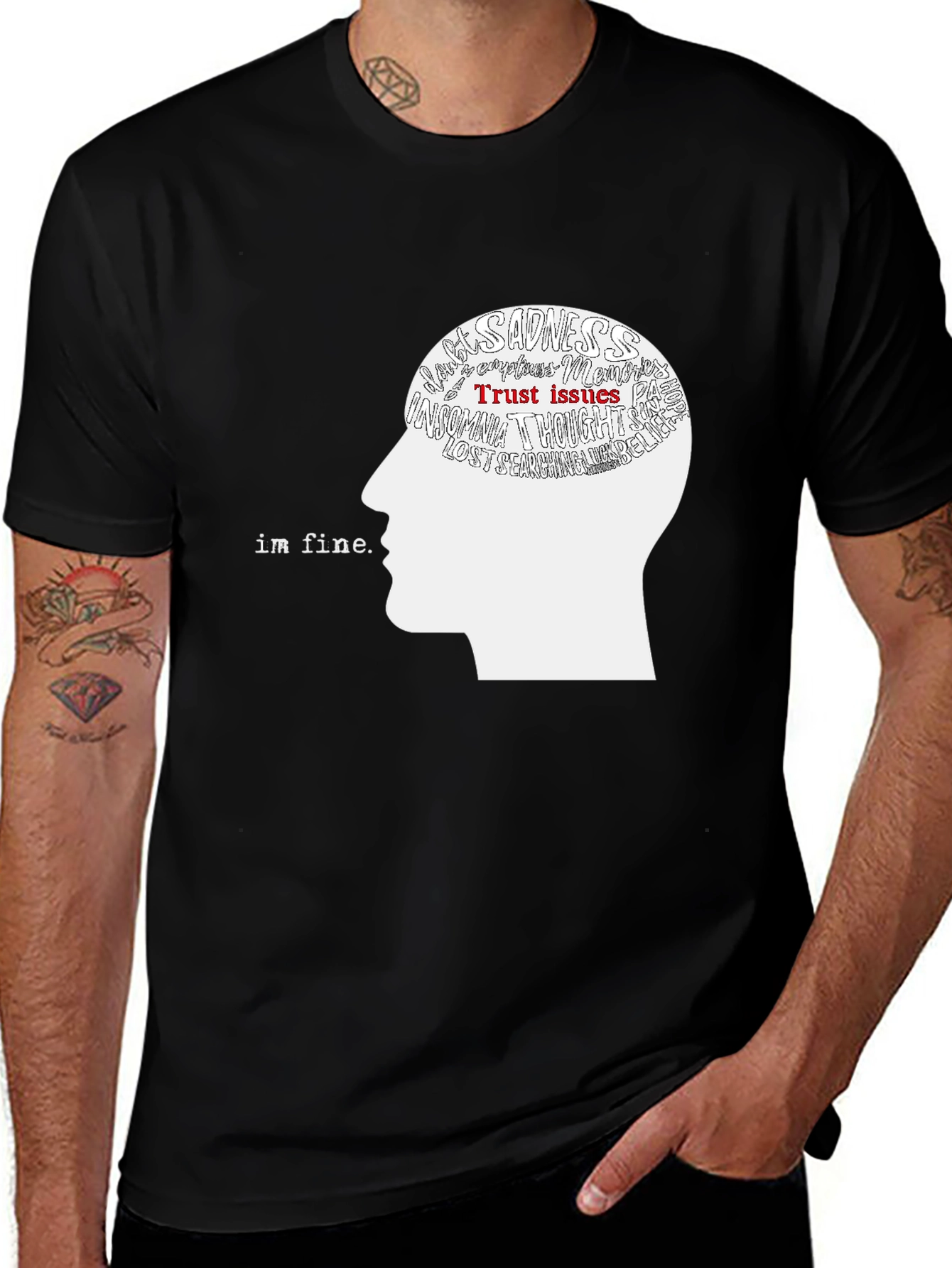 Im Fine Graphic Tee - Mental Health Awareness T-Shirt