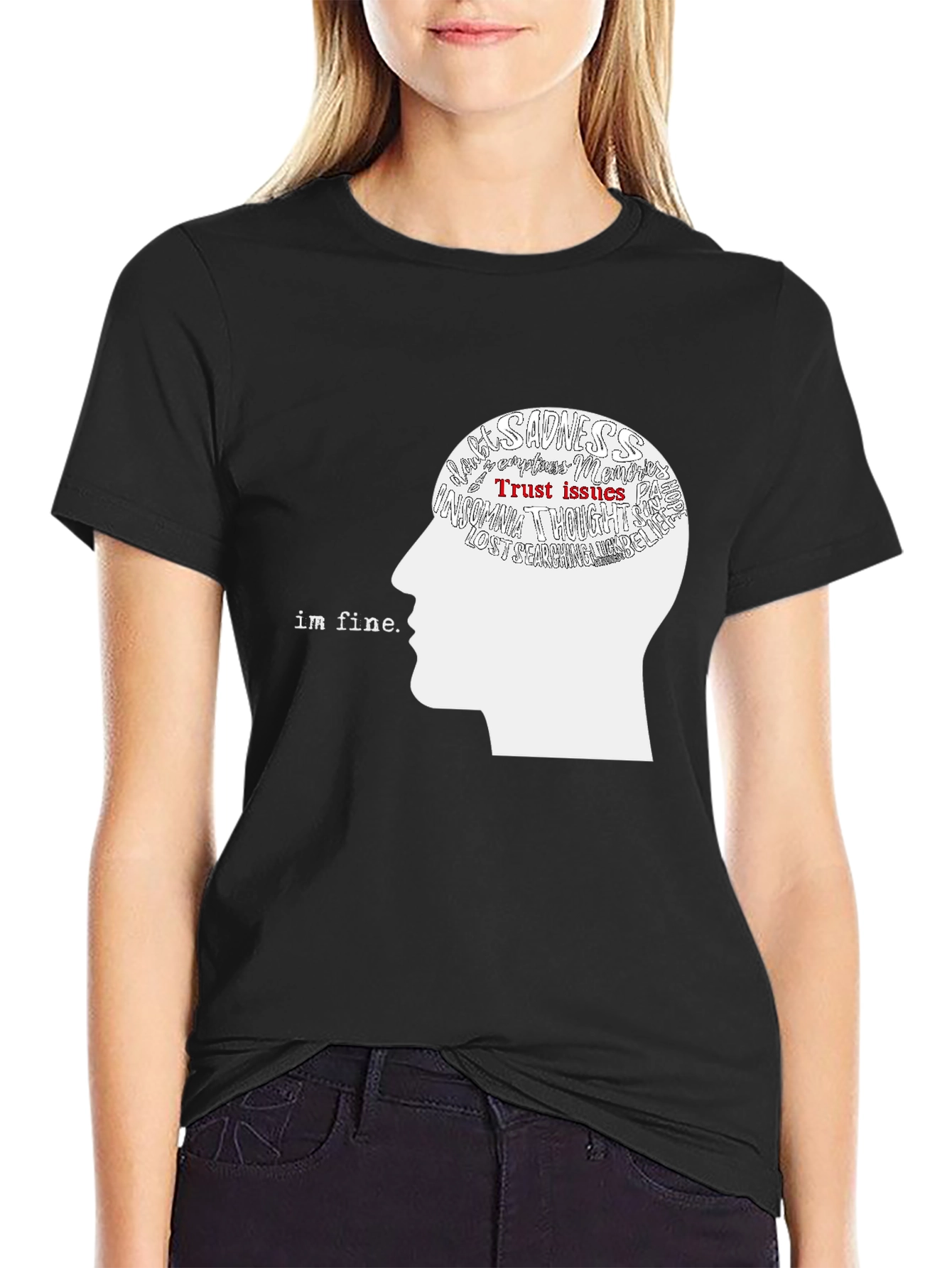 Im Fine Graphic Tee - Mental Health Awareness T-Shirt