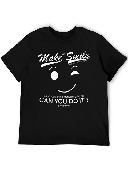 Make Me Smile Graphic T-Shirt - Funny & Stylish