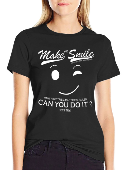 Make Me Smile Graphic T-Shirt - Funny & Stylish