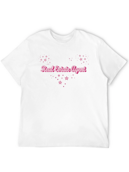 Real Estate Agent Star T-Shirt - Black