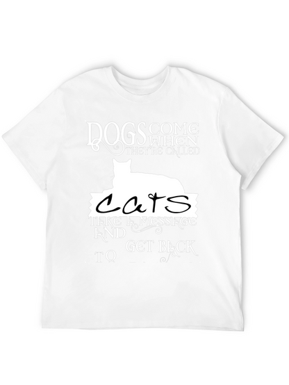 Cats vs Dogs Graphic Print T-Shirt