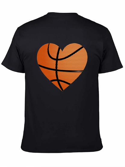 Basketball Heart Graphic Tee - Love the Game!