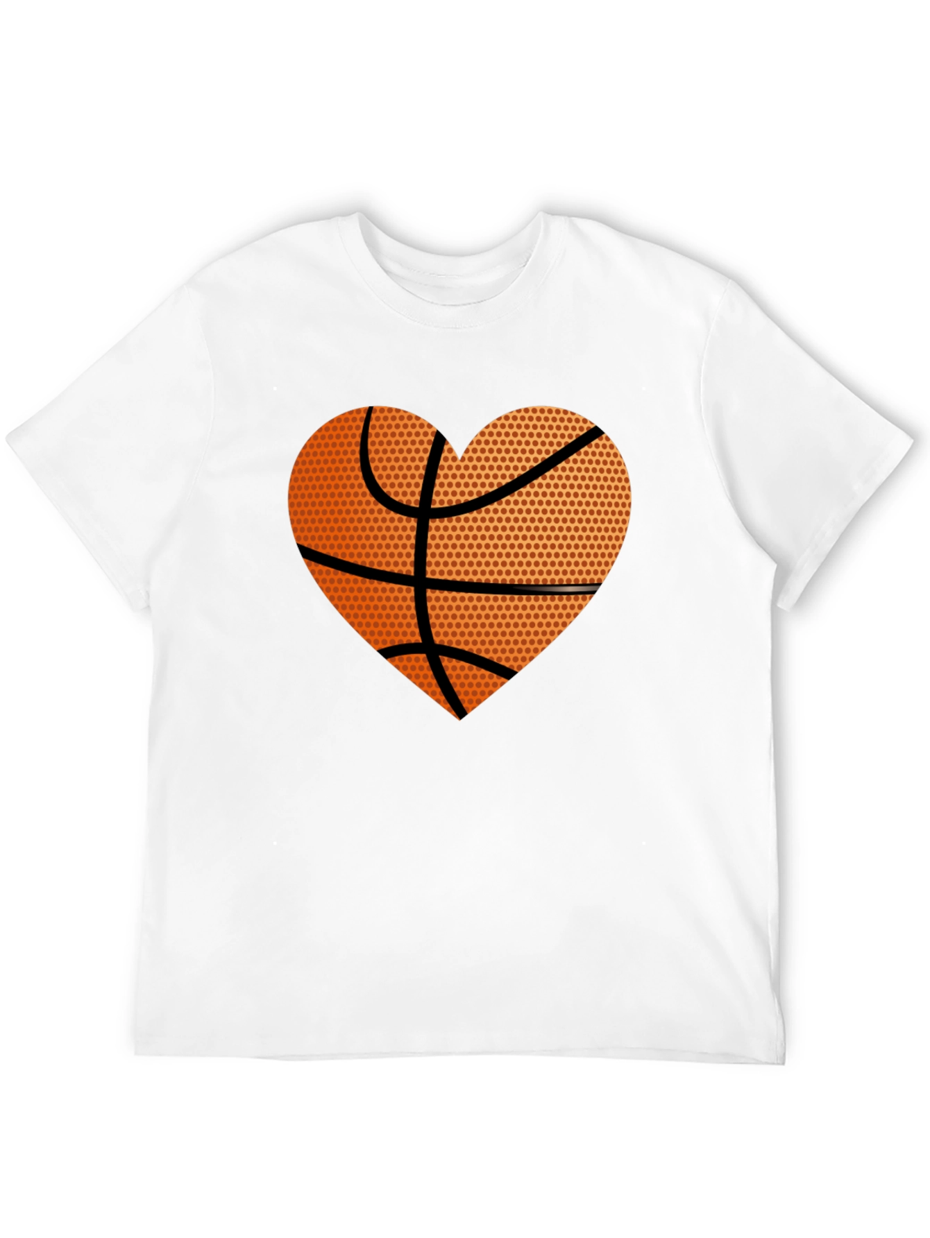 Basketball Heart Graphic Tee - Love the Game!