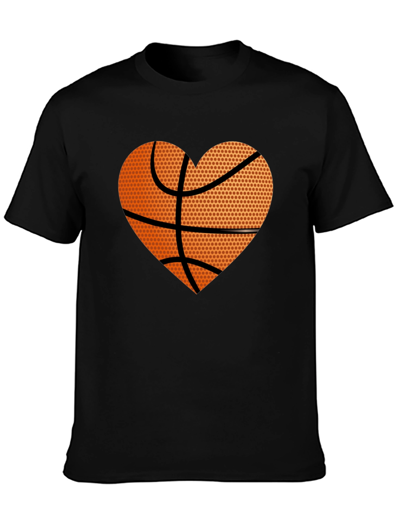 Basketball Heart Graphic Tee - Love the Game!