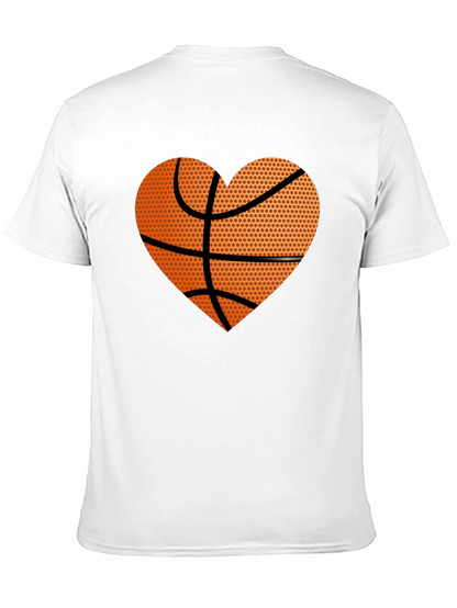 Basketball Heart Graphic Tee - Love the Game!
