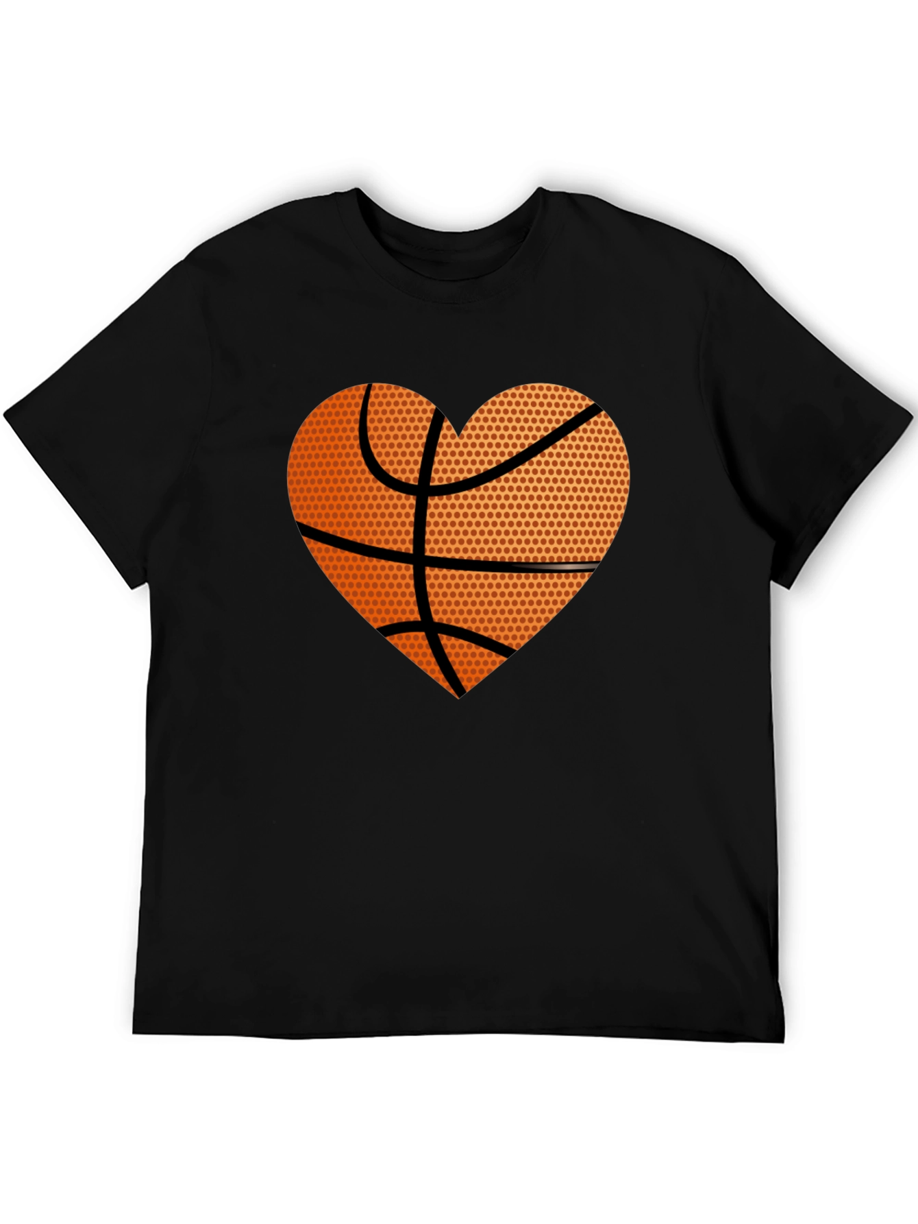 Basketball Heart Graphic Tee - Love the Game!