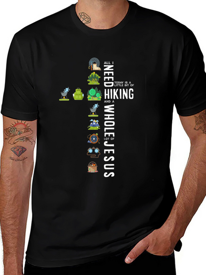 Hiking and Jesus T-Shirt