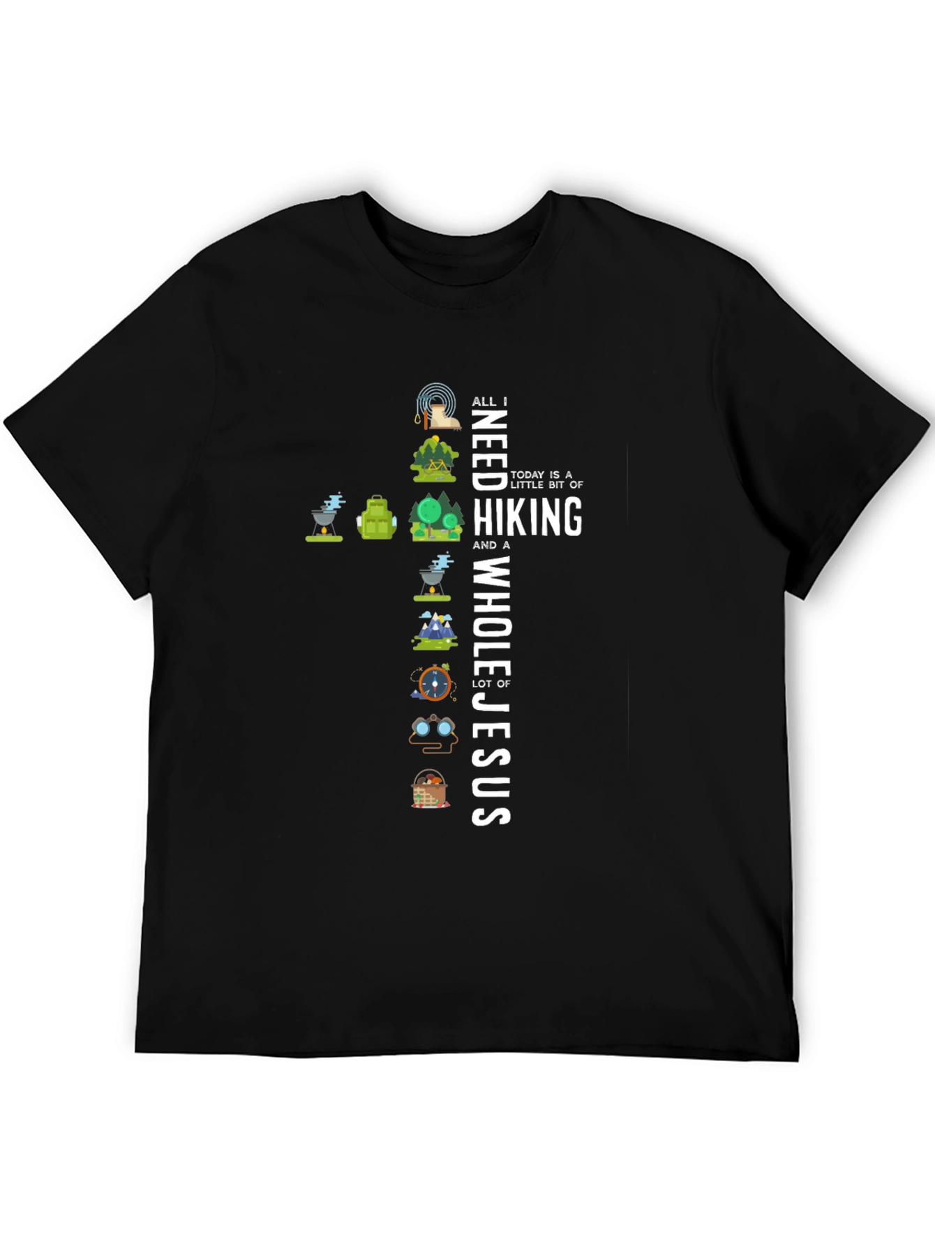 Hiking and Jesus T-Shirt