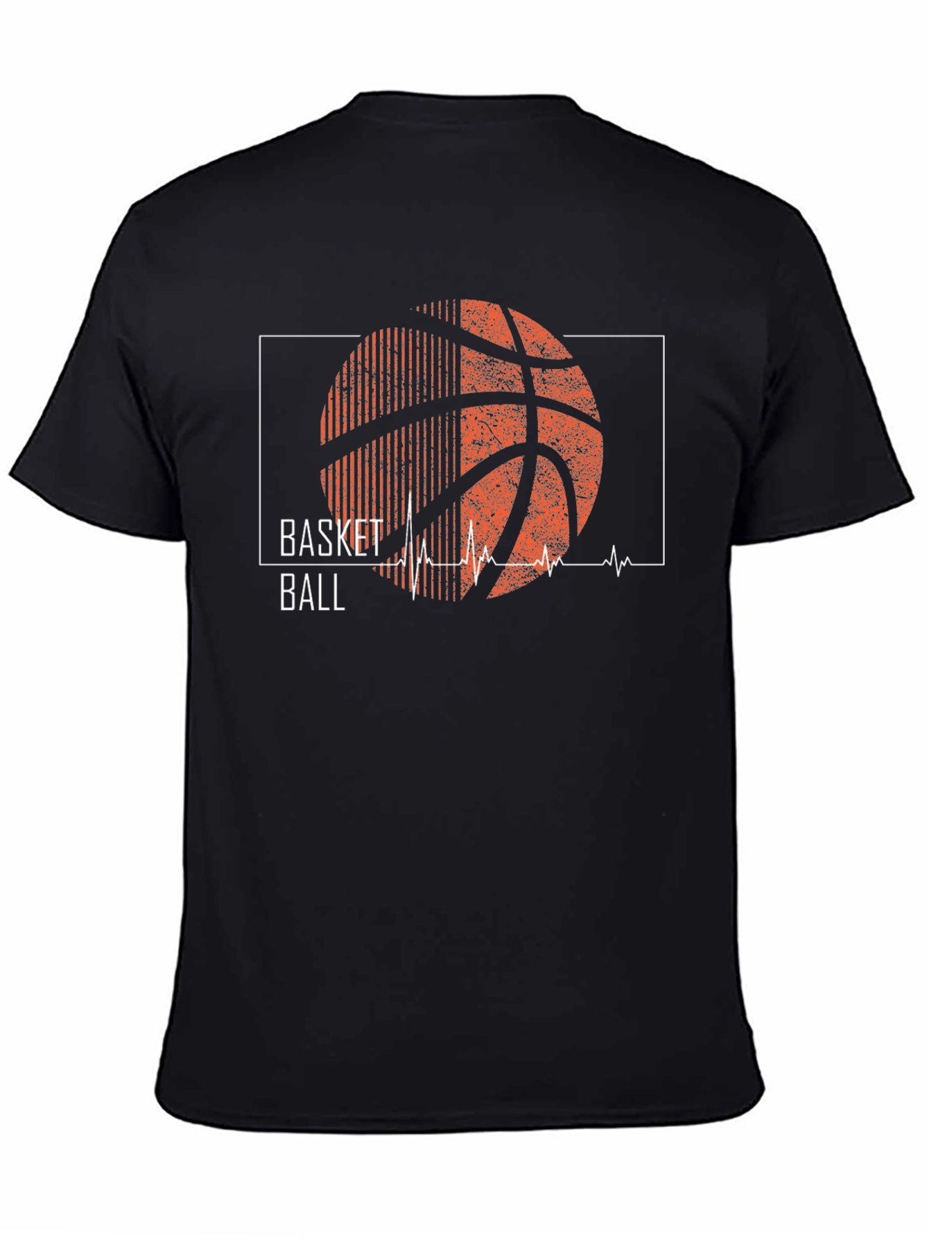 Basketball Heartbeat Graphic T-Shirt
