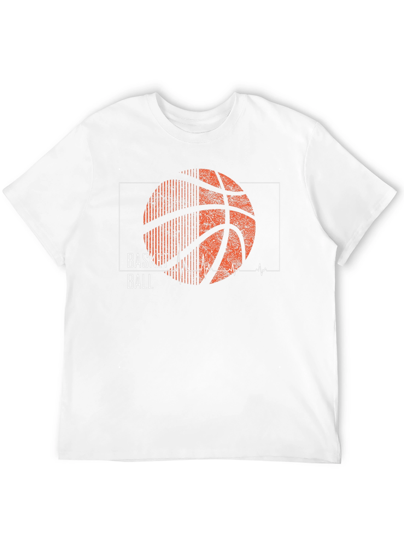 Basketball Heartbeat Graphic T-Shirt
