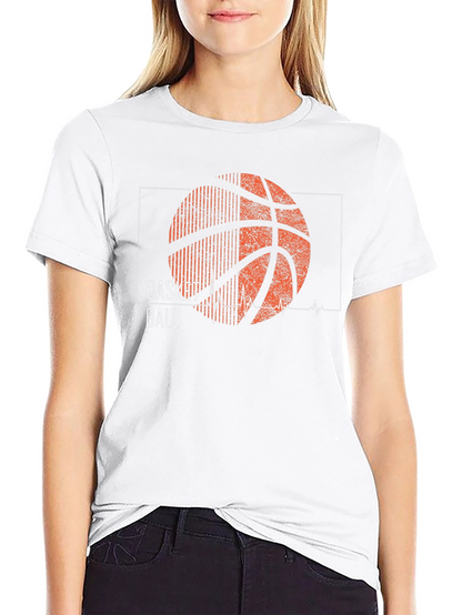 Basketball Heartbeat Graphic T-Shirt